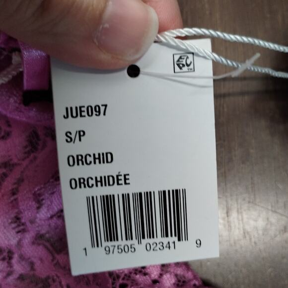 In Bloom by Jonquil Size Small Juliet Orchid Lace Halter Neck Thong Teddy NWT - Picture 8 of 8